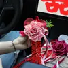 Decoración de Coche de Boda, Juego Completo de Decoraciones Florales para el Frente del Coche, Flores Artificiales para Puertas y Espejos Retrovisores del Coche, Orquídeas Mariposa, Manija del Coche, Asiento del Coche y Flores Decorativas para Escaleras