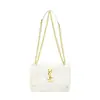 Bolso Cruzado de Hombro con Cadena de Letras Estilo Nuevo 2026, Bolso Cuadrado Pequeño de Alta Gama, Bolso de Charol Brillante para Axila para Mujer
