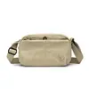 Bolso cruzado impermeable de estilo sencillo para mujer, nueva colección de otoño, versátil, ligero, bolso pequeño casual con múltiples cremalleras, bolso de hombro