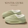 Pantuflas de Algodón Impermeables para Hombre, Uso en Casa, Invierno, Pareja, Interiores, Talón Cerrado, Cálidas, Antideslizantes, Zapatos de Algodón Impermeables para Mujer, Uso en Exteriores, Mayoreo
