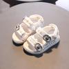 Novos Sapatos Masculinos Moda Primavera e Outono 2025 1-3 Anos Sandálias Pequenas Confortáveis Sapatos de Bebê 6-9 Anos Estilo Estrangeiro Crianças