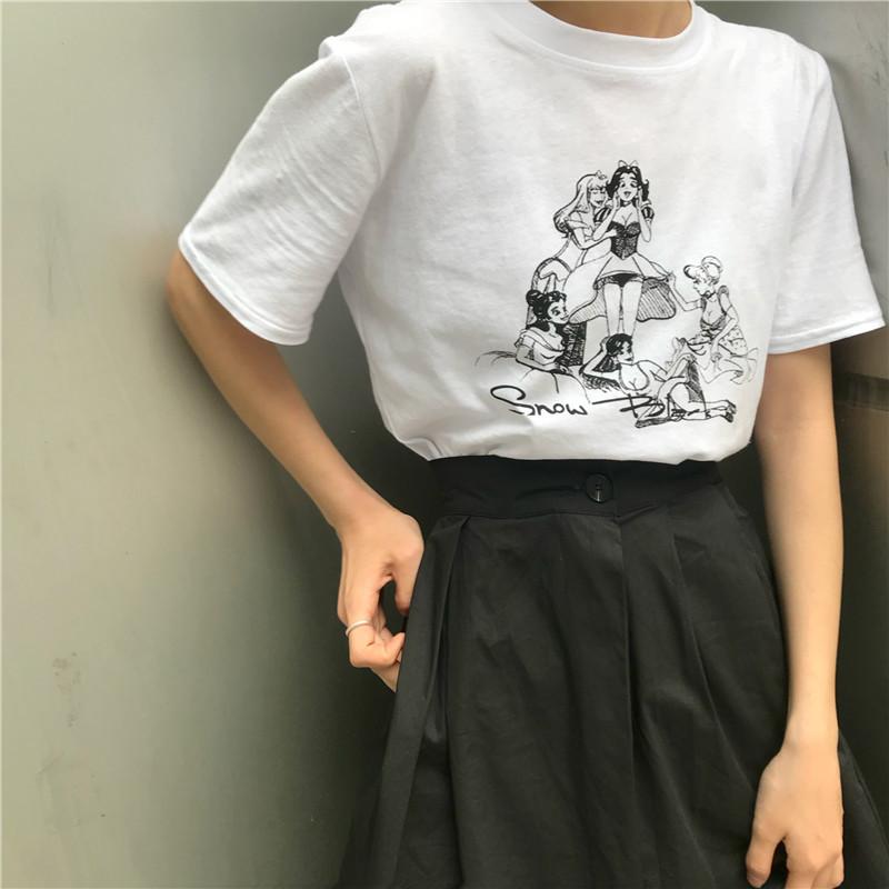 帮手描述图：8817风衣服白体短袖女ins潮丧系慵懒风白色半