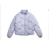 Ropa Vintage Yidao 2026 Invierno Nuevo 90 Plumón de Pato Blanco Exterior Cuello Alto Repelente al Agua Cálido Cuadros de Fútbol Chaqueta de Plumón
