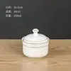 Panela de Cerâmica para Ensopado com Tampa para Uso Doméstico, Adequada para Cozinhar em Banho-Maria Ninho de Pássaro e Ovos, Pequena Panela de Ensopado Estilo Shaxian