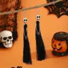 Pendientes de Halloween de gran venta con combinación de dibujos animados, divertidos pendientes con diseño de cabeza de calabaza, fantasma y murciélago.