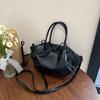 Bolso de Mano de Color Sólido Estilo Fresco Forma de Murciélago para Mujer 2025 Nuevo Primavera/Verano de Moda Tendencia Personalidad Lazo Bolso de Hombro Cruzado