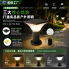 Luz LED para Jardín Exterior con Enchufe de Tierra Impermeable Luz para Poste Superior de Villa Iluminación de Área Escénica de Parque Luz Solar para Césped