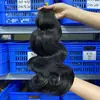 Peluca de Cabello Humano Trenzado de Ganchillo Cabello Real Peluca de Cabello Humano para Cabeza Completa Cabello Humano Transfronterizo Europeo y Americano