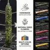 Velas florais secas coloridas transfronteiriças, Velas decorativas de presente para o Halloween, Velas coloridas perfumadas de haste longa e grandes, Incenso