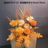 Nova decoração de casamento flor artificial de casamento teto flor artificial flor de plástico fileira de chão guia de flores arranjo de flores palco T