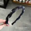Faixa de Cabelo de Alta Qualidade Estilo Coreano Selecionada Cuidadosamente Faixa de Cabelo com Rede Envolvida em Strass Versátil para Testa Acessórios para Cabelo Soltos no Topo do Crânio