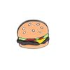Joyería de dibujos animados europea y americana serie foodie hamburguesa pizza pierna de pollo goteando insignia broche accesorios para suéter fábrica venta al por mayor