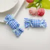 Nuevos Accesorios de Lazo de Caramelo de Tela a Cuadros Hechos a Mano para Bolsos DIY, Accesorios para el Cabello, Fundas de Teléfono Móvil, Accesorios para Ropa