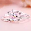 Pulsera de Gatito Ángel Hello Kitty Pulsera de Estudiante de Alto Valor Empuje y Tire Sólido Cumpleaños
