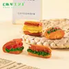 Juguete de comida de hamburguesa Panini en miniatura para micro-paisajes, decoración DIY de casa de muñecas, accesorios de bolsa sorpresa, figuras en miniatura