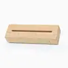Base de Madera Maciza Lista para Usar Lámpara de Noche Rectangular Redonda Acrílico Cristal Base de Lámpara DIY Recargable Luminosa Base 3D