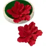 Brincos Femininos Europeus e Americanos Transfronteiriços Novos Mais Vendidos Personalizados Moda Plissados Pétalas Flores Grandes Exagerados Tendência Sexy