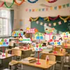 Decoración de Escena para la Temporada de Regreso a Clases 2026 para Preescolar y Arreglo de Ambiente de Salón de Clases, Señales y Decoraciones de Mesa para Escuelas Primarias y Secundarias, Creando un Sentido de Atmósfera Ceremonial