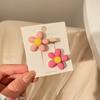 Horquilla pequeña rosa para niña, pinza lateral para el pelo, pinza para el pelo con forma de pico de pato para mujer, flequillo lateral para la frente de verano, horquilla rota, venta al por mayor