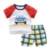 2025 Nueva Camiseta de Manga Corta para Niños Verano Infantil Niños y Niñas Bebé Manga Corta Set de Pantalones Cortos Hogar Venta al por Mayor