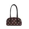 Colección de otoño 2026 transfronteriza: bolso de mano de lunares de nicho, un bolso de hombro de moda simple y versátil, también adecuado como bolso de axila o bolso almohada