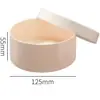 Venta directa de fábrica biodegradable caja redonda de corteza para mousse y queso de 4 pulgadas caja para pastel vasco empaque redondo para hornear