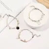 Joyería de cerámica Jingdezhen pulsera de pie tejida a mano estudiante femenina fresca ajustable nuevo suministro