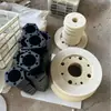 Polea de Rodamiento de Nylon Rueda Guía de Nylon para Transportador No Motorizado Accesorios para Rodillos de Transportador Rueda Guía de Sujeción Resistente al Desgaste Rodillo