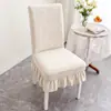 Funda de silla universal para cuatro estaciones para uso en el hogar, respaldo antideslizante todo en uno, funda de silla de comedor integrada, elástica y engrosada