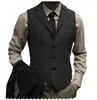 En Stock Bestseller de Amazon Chaleco para Hombre, Corte Entallado Patrón Espiga Un Botón Casual Lujo Chaleco para Novio