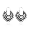 Comercio Transfronterizo Europeo y Americano Estilo Étnico Bohemio Pendientes Huecos Tallados Retro para Mujer Mayorista de Joyería Amazon Dubái