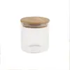 Frasco Redondo de Vidrio de Borosilicato Alto, Frasco Sellado para Dulces, Granos, Almacenamiento, Bocadillos, Café, Especias, Cocina, Transparente