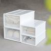 Caja de almacenamiento de cajones multicapa de plástico grueso con hojas blancas, caja de almacenamiento para ropa, caja de almacenamiento transparente, caja de zapatos