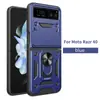 Adecuado para Moto Razr 50 Ventana Suave Empujar Ventana Cubierta Protectora Moto Razr 40 Ultra Plegable Funda para Teléfono Móvil