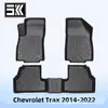 Adecuado para Chevrolet Trax 2014-2022 Material 3D para Todo Clima Tpe Tapete para Piso Tapete para Cajuela