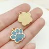 28 Goteo de Aceite Dibujos Animados Brillo Fino Pata de Gato Huella de Pata de Oso Colgante DIY Etiqueta para Cachorro Etiqueta para Mascota Accesorios de Joyería