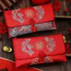 Envelope Vermelho para Casamentos, Especial para o Ano de 2026, Novo Modelo para Noivado, Bolsa Grande de Envelope Vermelho em Tecido de Alta Qualidade para Cerimônia do Chá e Taxa de Mudança de Nome