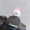 Boneca de Desenho Animado flash de câmera de silicone estéreo sapata à prova de poeira capa protetora universal adequada para Canon Sony Fuji