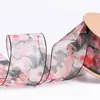 Estilo coreano Mori cinta de hilo de nieve floral pequeña lazo DIY accesorios para el cabello flor de regalo para empaquetar cinta exquisita elegante