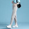 Leche de papaya Primavera y Otoño Nuevo estilo coreano casual suelto adelgazamiento cintura elástica pantalones de mujer pantalones de chándal de pie Luo Kou pantalones ajustados