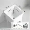 Fregadero para Mopas Pileta para Mopas de Cerámica Tubería de Drenaje de Acero Inoxidable Balcón Baño Lavadero Doméstico para Mopas Barato