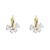 Pendientes de Aro de Cristal Estilo Coreano Ecológicos Gama Alta Sencillos Dulces Versátiles de Moda Tendencia Venta al por Mayor