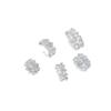 Acessórios de Contas Espaçadoras de Grande Furo em Ouro 14K e Prata com Zircônia Encaixada Fio Espaçador Pérola Cristal Pulseira Material para Joias DIY Feito à Mão