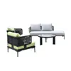 Sofá de Exterior para Patio de B&B Silla Tejida de Ratán para Ocio Silla de Exterior al Aire Libre Balcón Impermeable Protección Solar Combinación de Muebles Personalizable