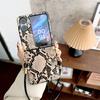 Adecuado para Oppofindn2N3Flip Plegable Crossbody Patrón Piel de Serpiente Carcasa P50Pockets Anti-Caída Cordón Cubierta Protectora