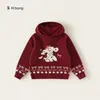 Ropa infantil Youbao, sudadera de punto holgada y linda para niñas, suéter casual de otoño, top tipo jersey para niños