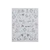 Adesivos de Nail Art Temáticos de Natal Patches Decorativos Árvore de Natal Laço Floco de Neve Padrão Feriado Adesivos Adesivos para Unhas 3D