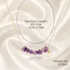 Colar Estilo Europeu Feminino Atacado Boêmio Simples Colar Pingente Pingente de Pedras Coloridas Colar de Pedra Natural