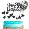 Set de Inserts para Pastel de Feliz Cumpleaños Transfronterizo Inserto de Corazón de Cumpleaños Modelo 9 Decoración para Pastel de Cumpleaños
