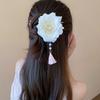 Novo estilo chinês borboleta flor redonda contas Tassel Hairpin estilo chinês high-end cabelo hairpin hanfu all-match hairpin acessórios de cabelo para as mulheres